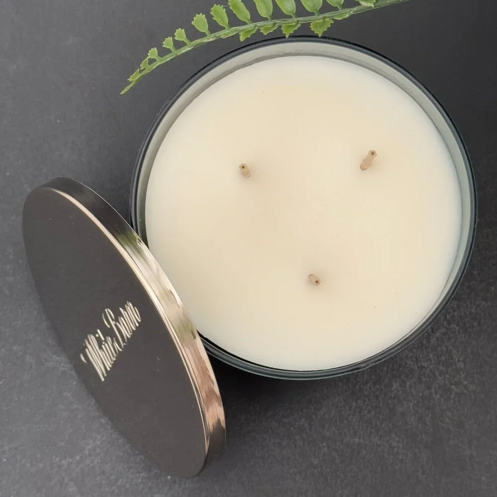 BBW Eucalyptus Rain White Barn Bath & Body Works 3 Wick Candle - Picture 6 of 10